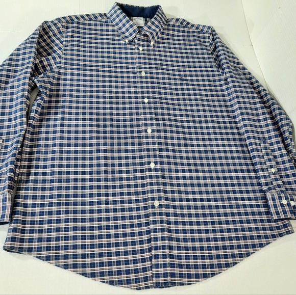 Brooks Brothers Regent Supima Long Sleeve Plaid Shirt Logo - Picture 5 of 8